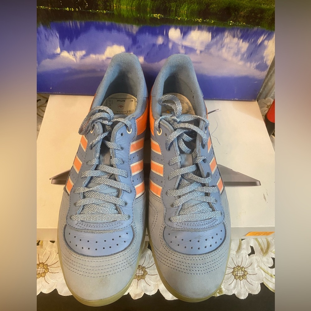 Adidas X Oyster Ash Blue sneakers